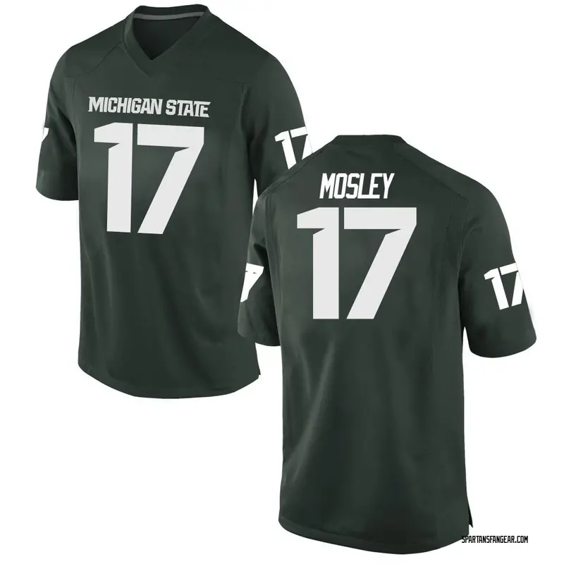 Game Men's Tre Mosley Michigan State Spartans Green Football ...